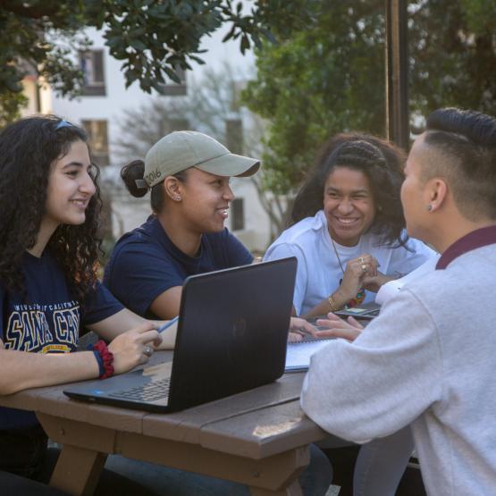 Students studying